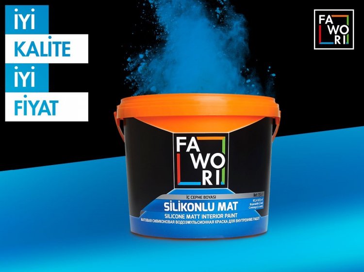 Fawori Silikonlu Mat Boya 15 L.
